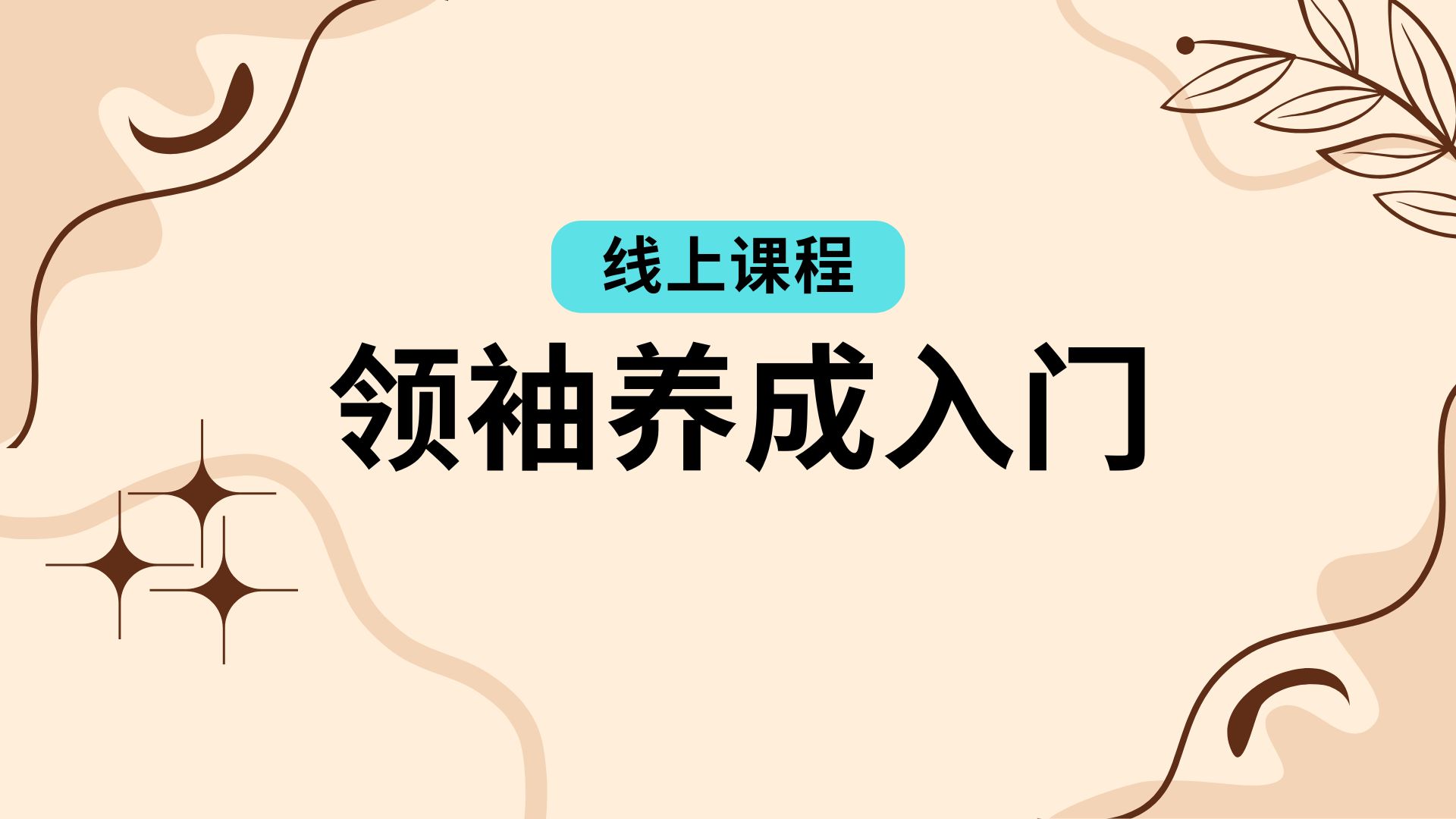 领袖养成入门